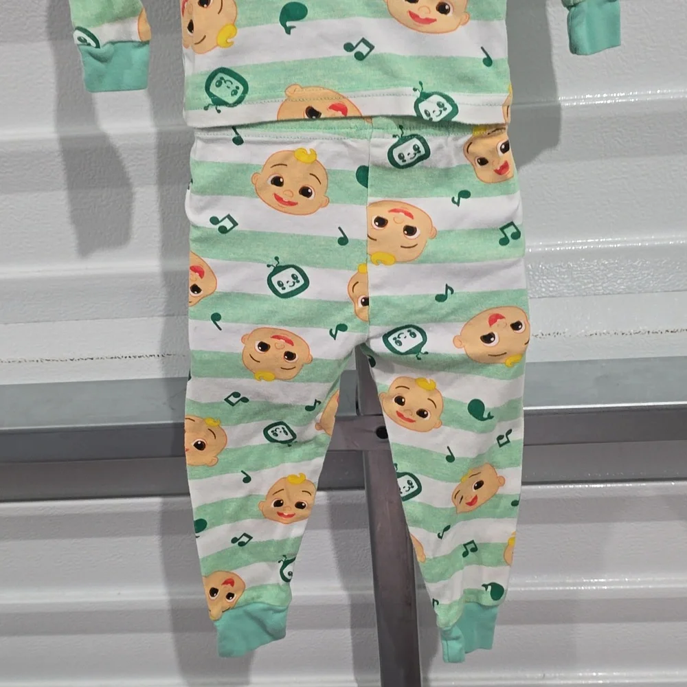 Cocomelon Green and Orange‎ Pajama Set Size 3T